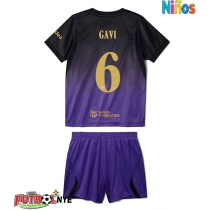 Camiseta Barcelona Paez Gavi #6 Visitante Equipación para niños 2026-27 manga corta (+ pantalones cortos)